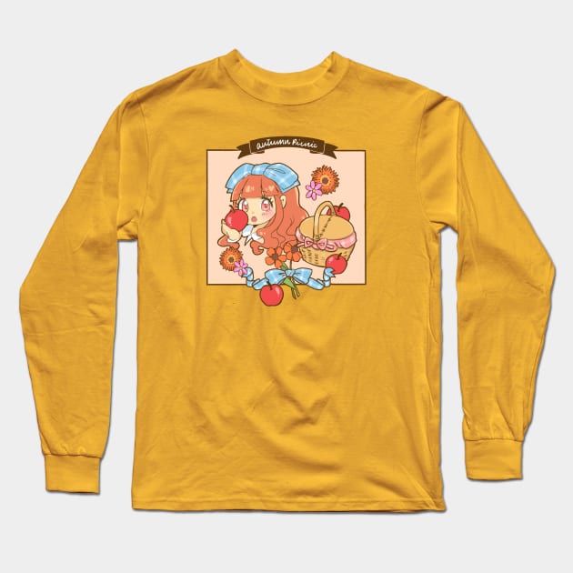 Autumn picnic Long Sleeve T-Shirt by Kate Paints